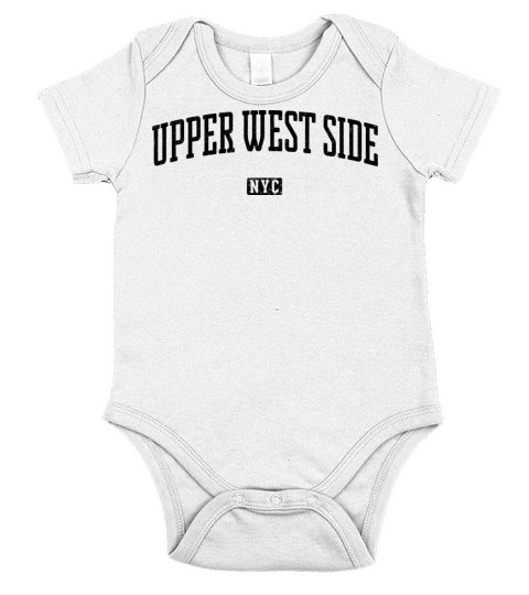 Upper West Side New York City Vintage Short Sleeve Baby One-Piece
