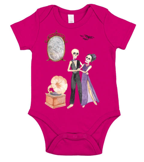 valentine day heart lovers couples date halloween Short Sleeve Baby One-Piece