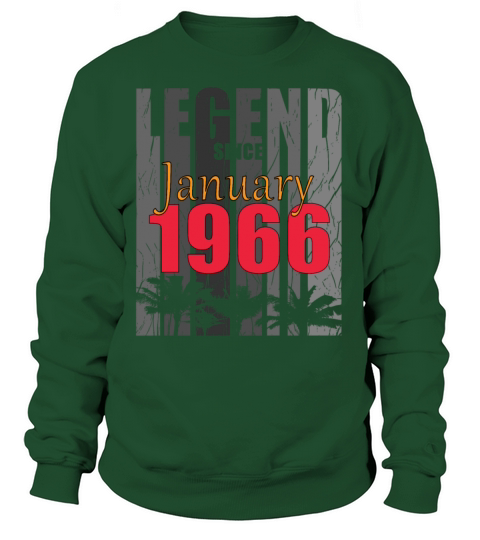 1966 January vintage birthday Sweatshirt Unisex