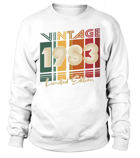 40th birthday vintage 1983 limited edition Sweatshirt Unisex