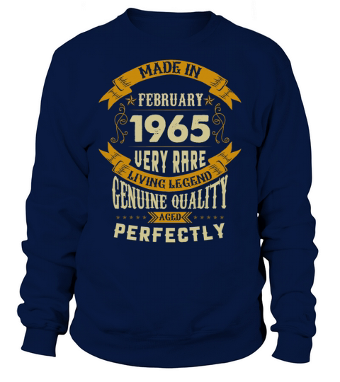 February 1965 Vintage Birthday Present Sweatshirt Unisex