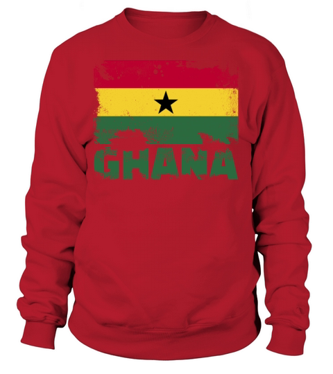 Ghana Flag Vintage Distressed African Grunge Trave Sweatshirt Unisex