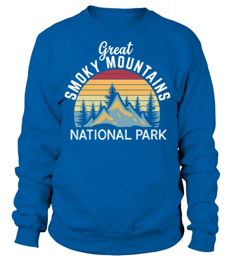 Great Smoky Mountains National Park Retro Vintage Sweatshirt Unisex