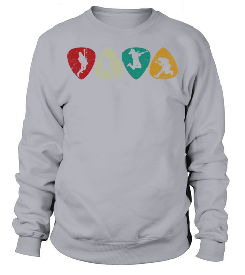 Guitar Pick For Men Women Guitarist Retro Vintage Sweatshirt Unisex