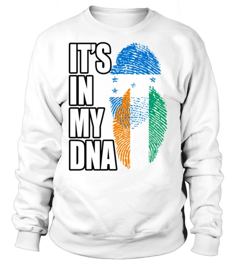 Ivorian And Honduran Mix Heritage DNA Flag Sweatshirt Unisex