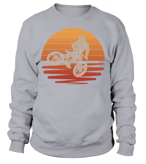 Mountain Bike Vintage Biking Down Hill Cyclist Sweatshirt Unisex