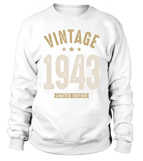 Vintage 1943 - 79th Birthday Retro Classic Sweatshirt Unisex