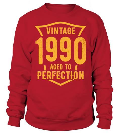 Vintage 1990 Aged To Perfection 30th Birthday Sweatshirt Unisex