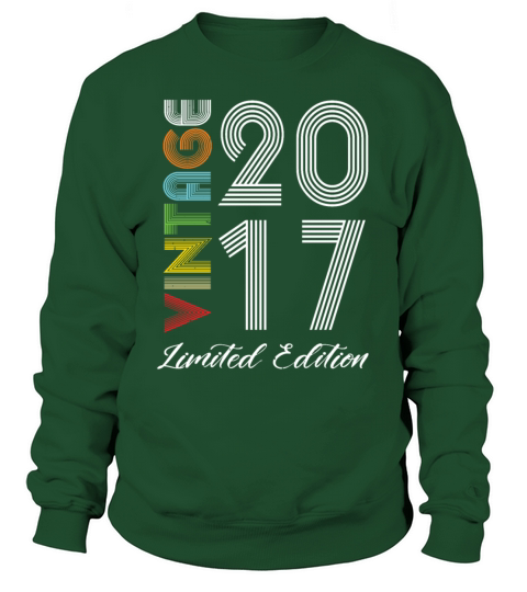 Vintage 2017 Vintage Birthday Retro Vintage Sweatshirt Unisex