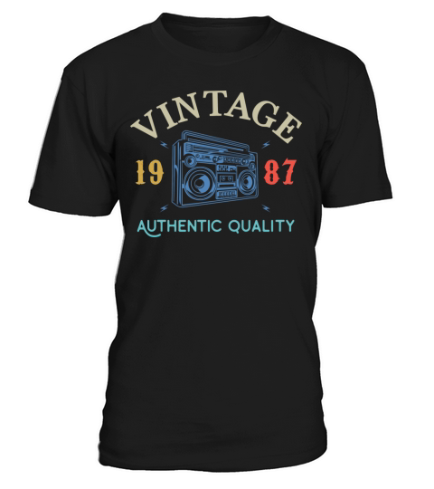 33 Years Old 1987 Vintage 33Rd Birthday Anniversar T-Shirt Unisex