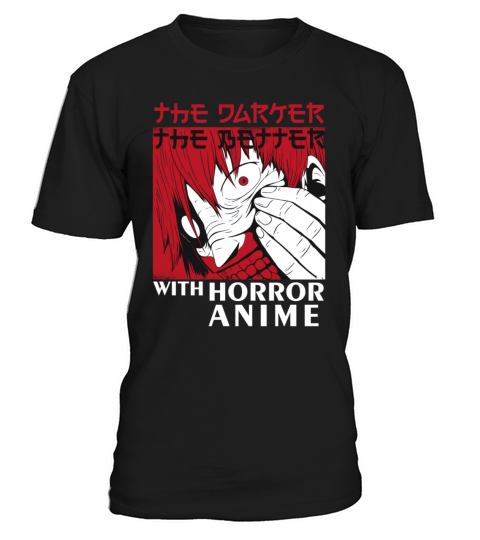 Creepy Demonic Face Horror Anime Fantasy Gothic T-Shirt Unisex