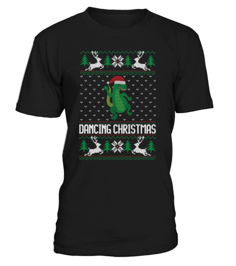 Dancing Christmas TREX Ugly T-Shirt Unisex