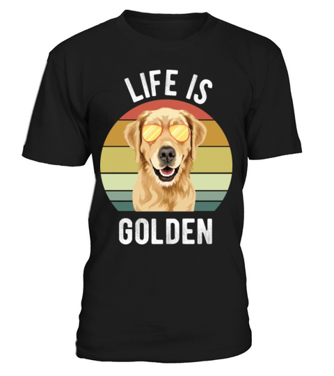 Funny Vintage Retro Golden Retriever For Dog Lover T-Shirt Unisex