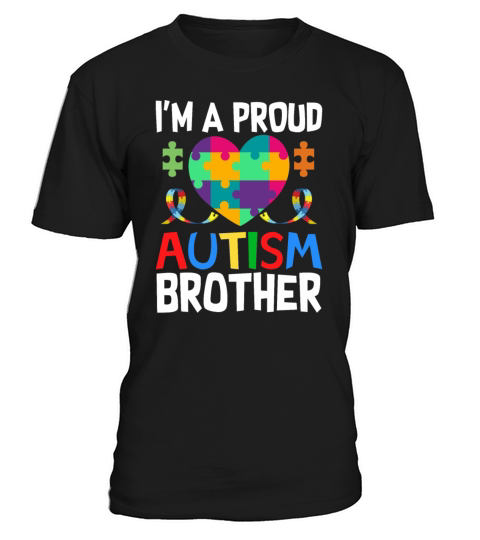 Proud Brother Autism Awareness Family Matching T-Shirt Unisex