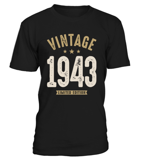 Vintage 1943 - 79th Birthday Retro Classic T-Shirt Unisex