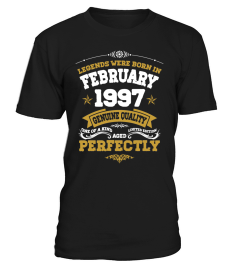 Vintage Aged To Perfection Ferbuary 1997 T-Shirt Unisex