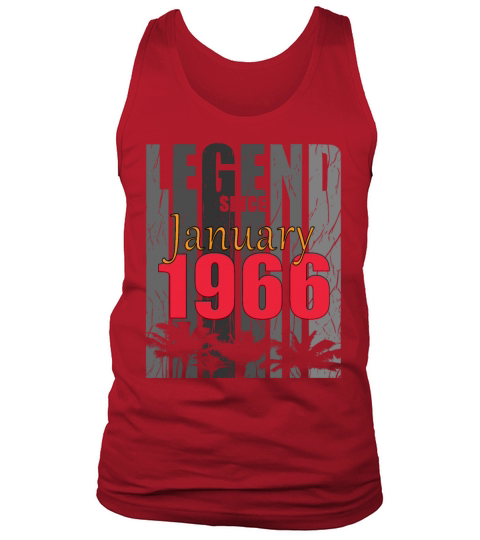1966 January vintage birthday Tank Top Unisex