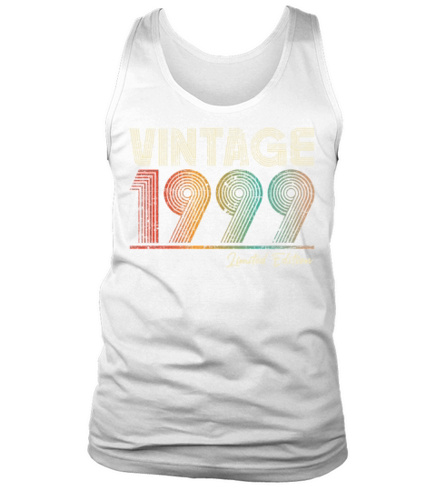 24 Years Old Vintage 1999 24th Birthday Gifts Tank Top Unisex