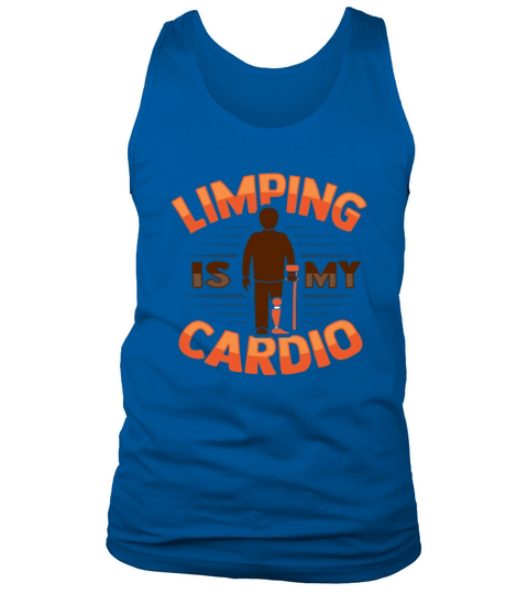 Amputee Joke Leg Prosthetic Limping Design for a Tank Top Unisex