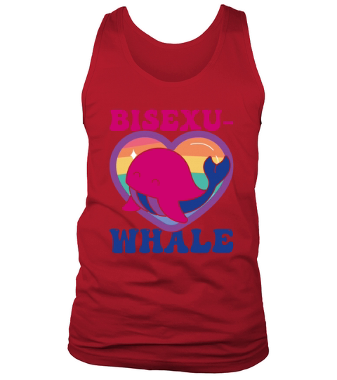 Bisexu-Whale Kawaii Whale Bisexual Pride Flag Tank Top Unisex