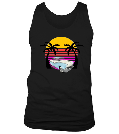 Cadillac car retro design Tank Top Unisex