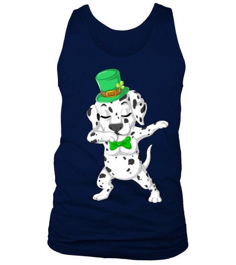 dabbing dalmatian st patricks day Tank Top Unisex