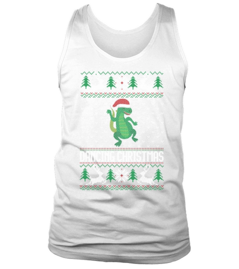 Dancing Christmas TREX Ugly Shirt Tank Top Unisex