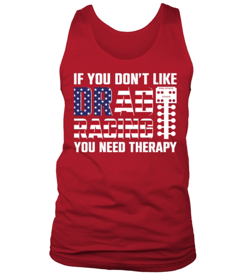 Drag Racing Race Car Flag Vintage Tank Top Unisex