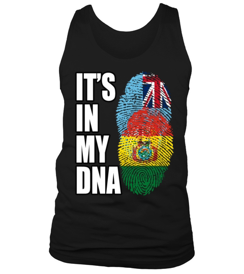 Fijian And Bolivian Mix Heritage DNA Flag Tank Top Unisex