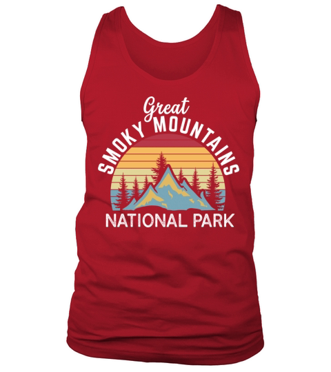 Great Smoky Mountains National Park Retro Vintage Tank Top Unisex