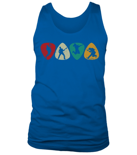 Guitar Pick For Men Women Guitarist Retro Vintage Tank Top Unisex