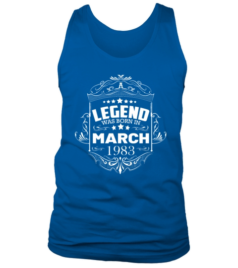 March 1983 vintage birthday Tank Top Unisex