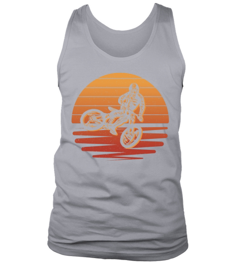 Mountain Bike Vintage Biking Down Hill Cyclist Tank Top Unisex