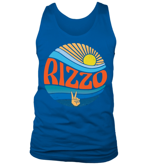 Rizzo Shirt Vintage Sunset Rizzo Groovy Tie Dye Tank Top Unisex