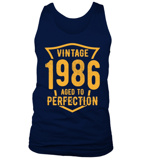 Vintage 1986 Aged To Perfection 38th Birthday Tank Top Unisex