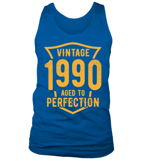 Vintage 1990 Aged To Perfection 30th Birthday Tank Top Unisex