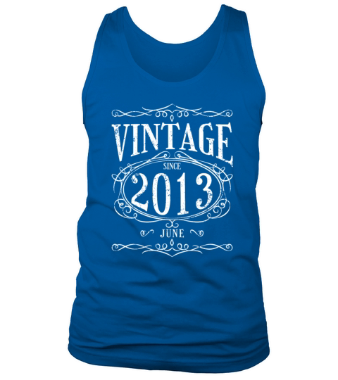 Vintage since June 2013 - Birthday Present Tank Top Unisex