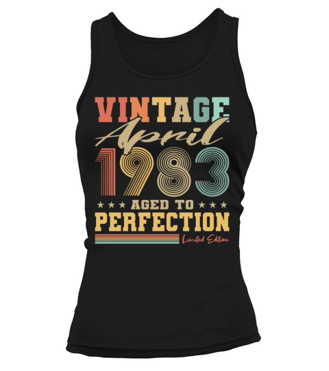 40th birthday vintage april 1983 born in 1983 Tank top Woman