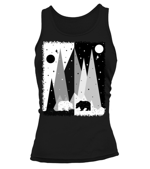 Bear In The Mountains Tank top Woman