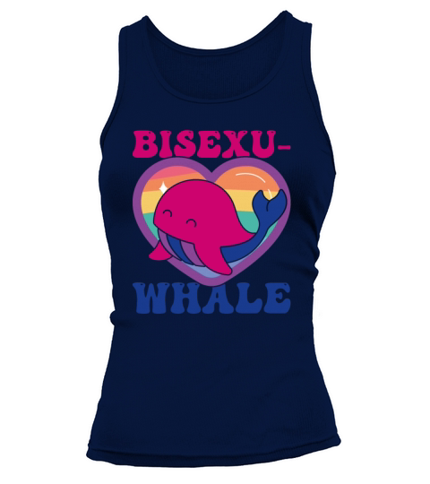 Bisexu-Whale Kawaii Whale Bisexual Pride Flag Tank top Woman