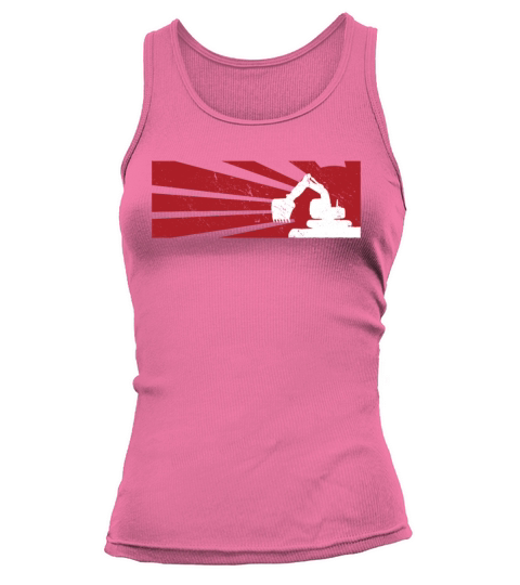 construction worker excavator operator vintage Tank top Woman
