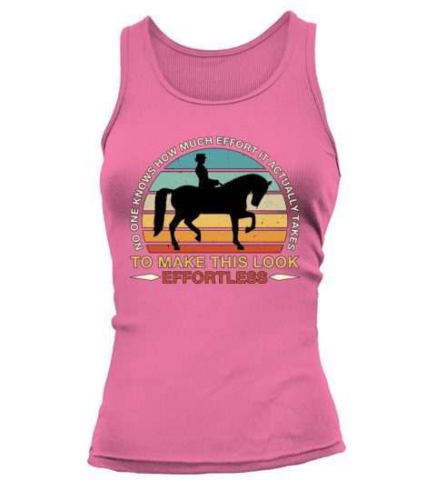 Dressage No One Knows Retro Horses Dressage Rider Tank top Woman