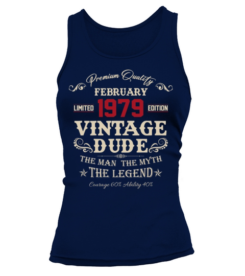 February 1979 Vintage Birthday Present Tank top Woman