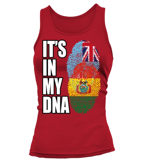 Fijian And Bolivian Mix Heritage DNA Flag Tank top Woman