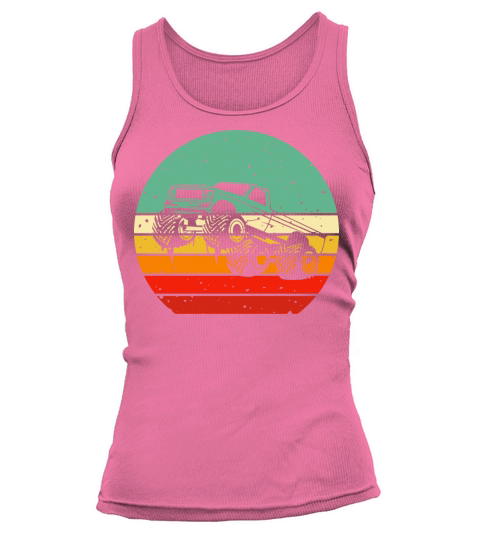 Funny Monster Truck Vintage Retro template Tank top Woman