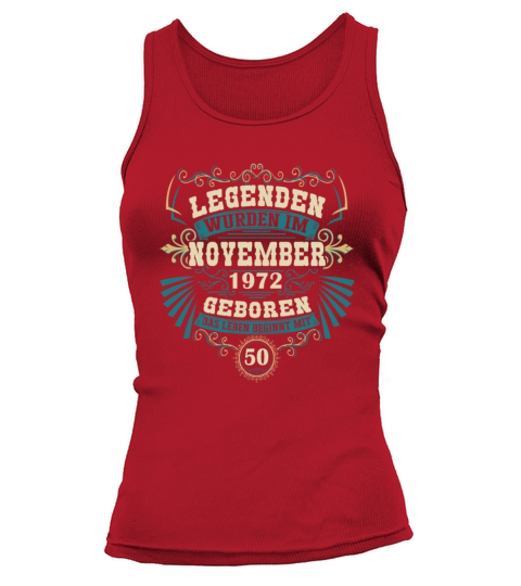 Funny sayings for the 50th birthday November1972 Tank top Woman