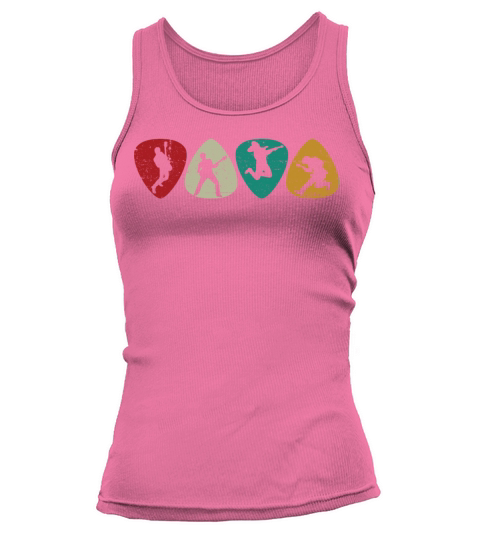 Guitar Pick For Men Women Guitarist Retro Vintage Tank top Woman