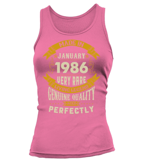 January 1986 Vintage Birthday Present Tank top Woman