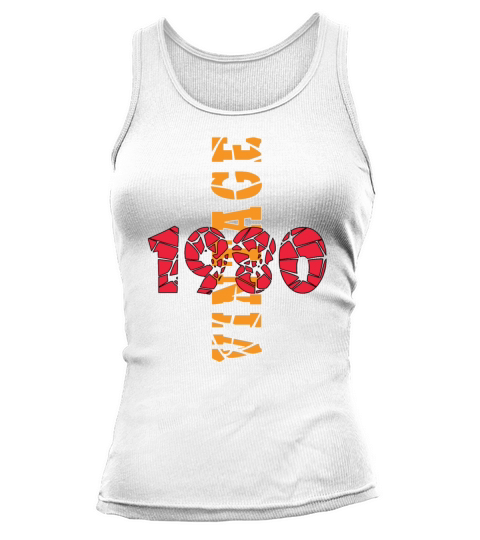 Retro Birthday Year Vintage 1980 Tank top Woman