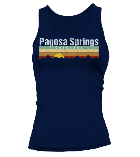 Retro Vintage Pagosa Springs Colorado Tank top Woman